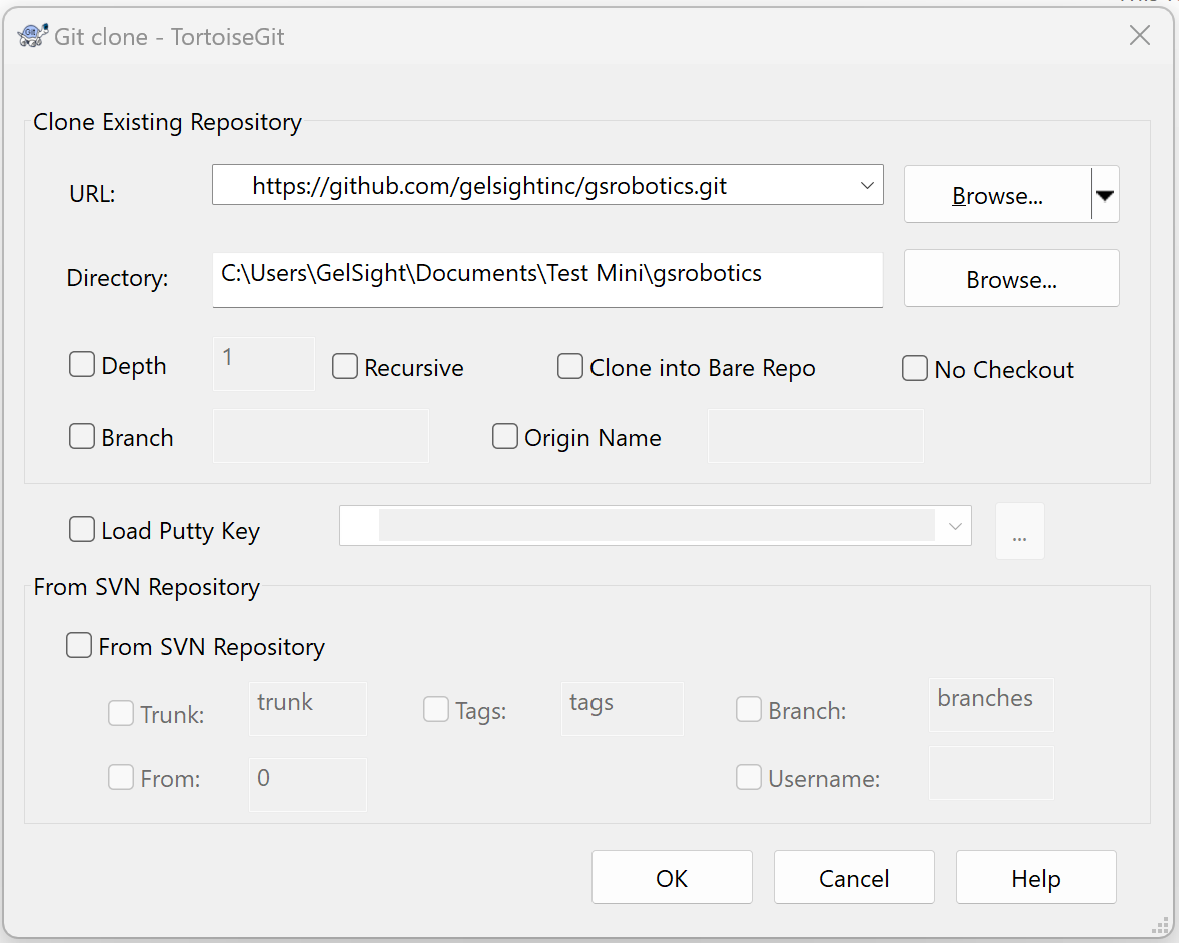 TortoiseGit settings