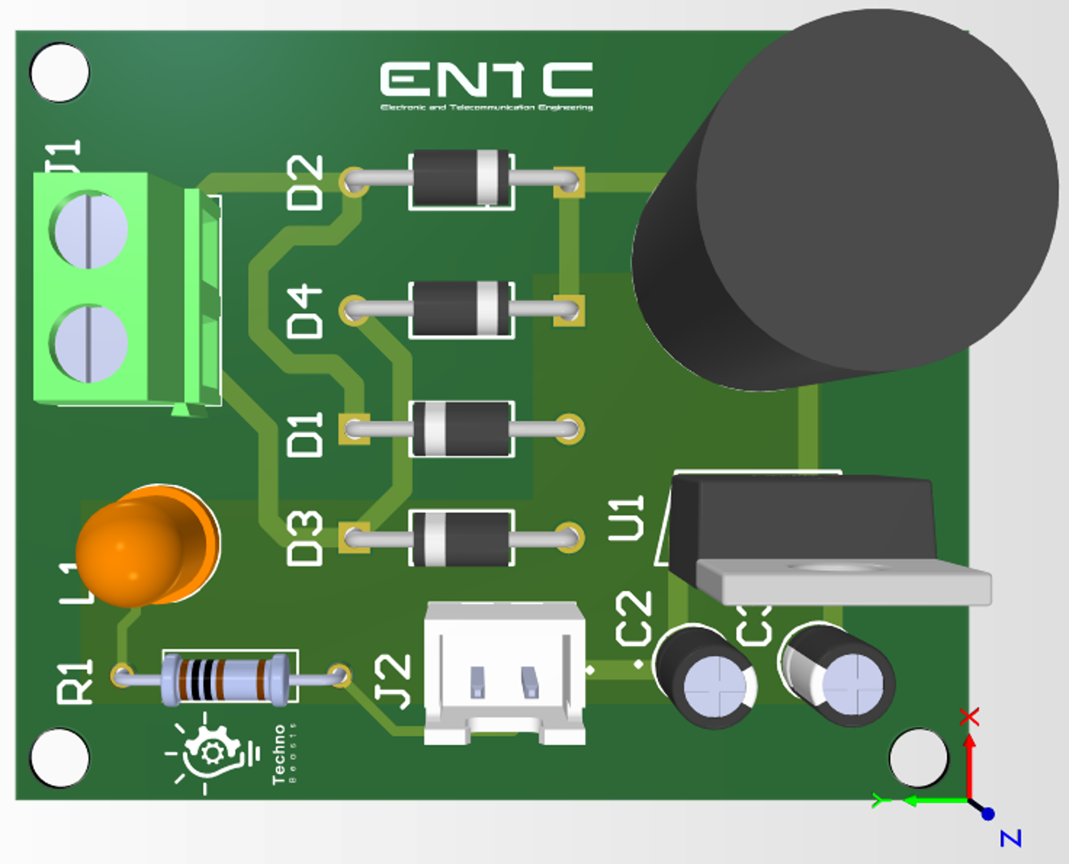 PCB_3D for Power Supply