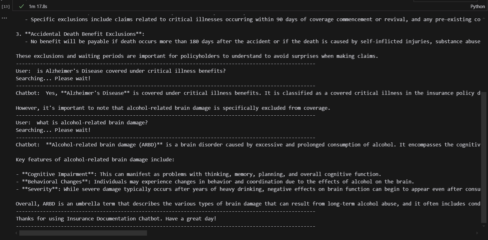 General Query Response