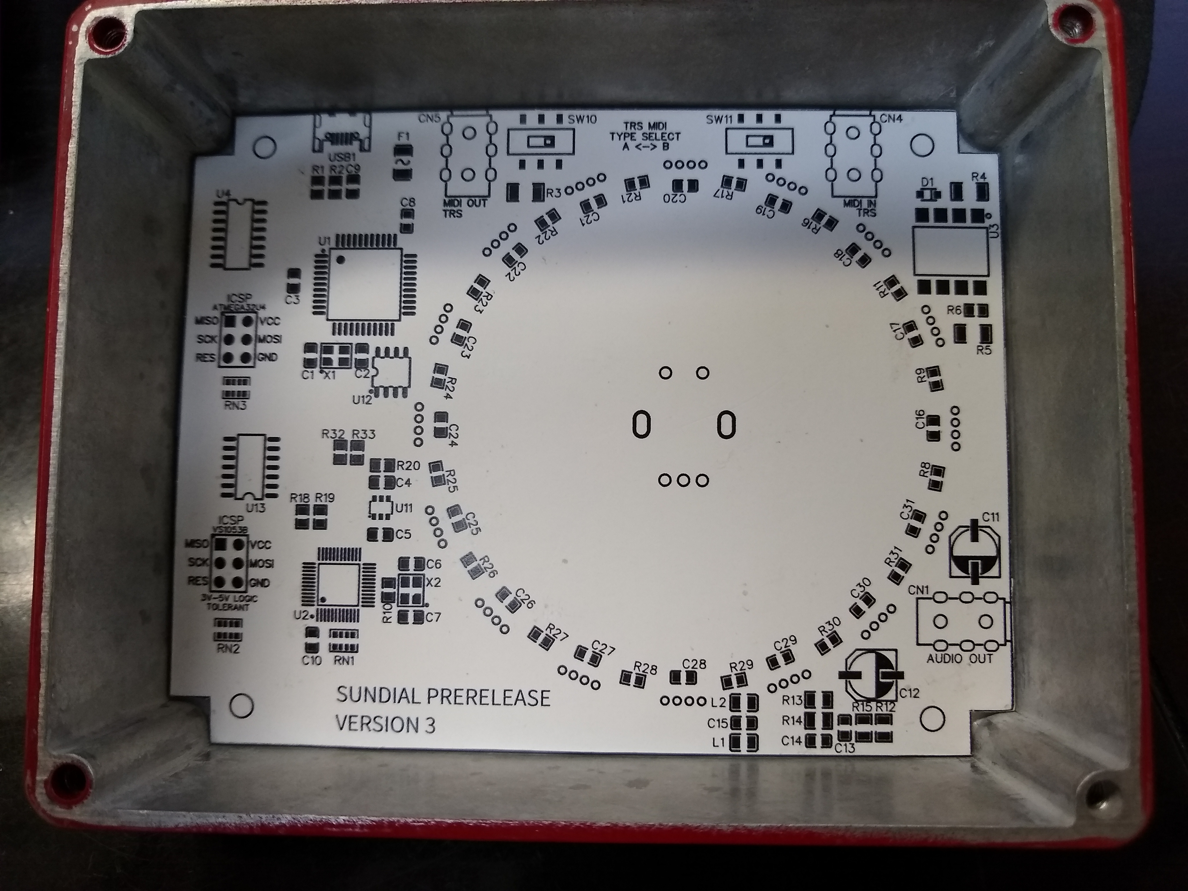 v3 circuit board testfit back