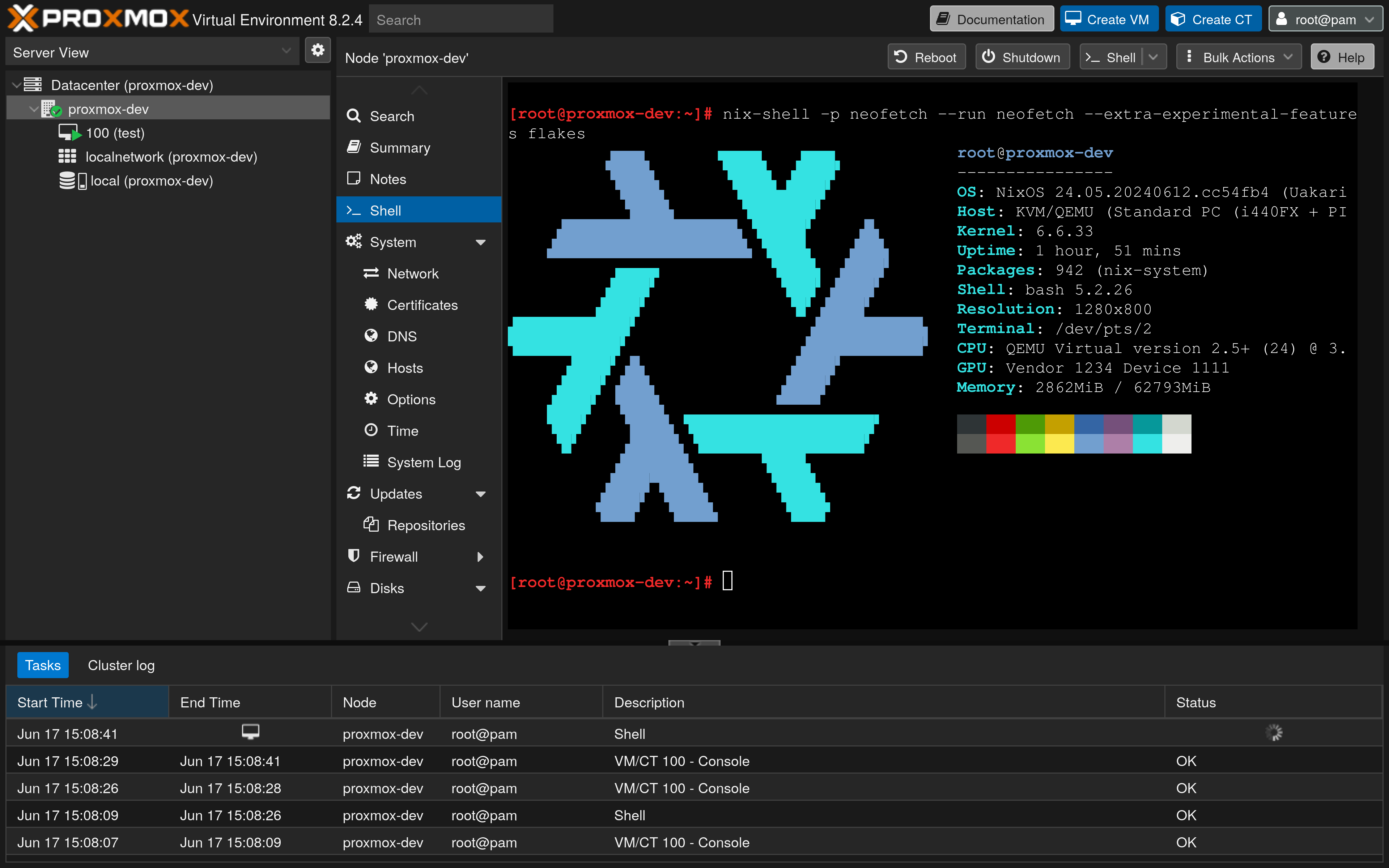 Proxmox on NixOS