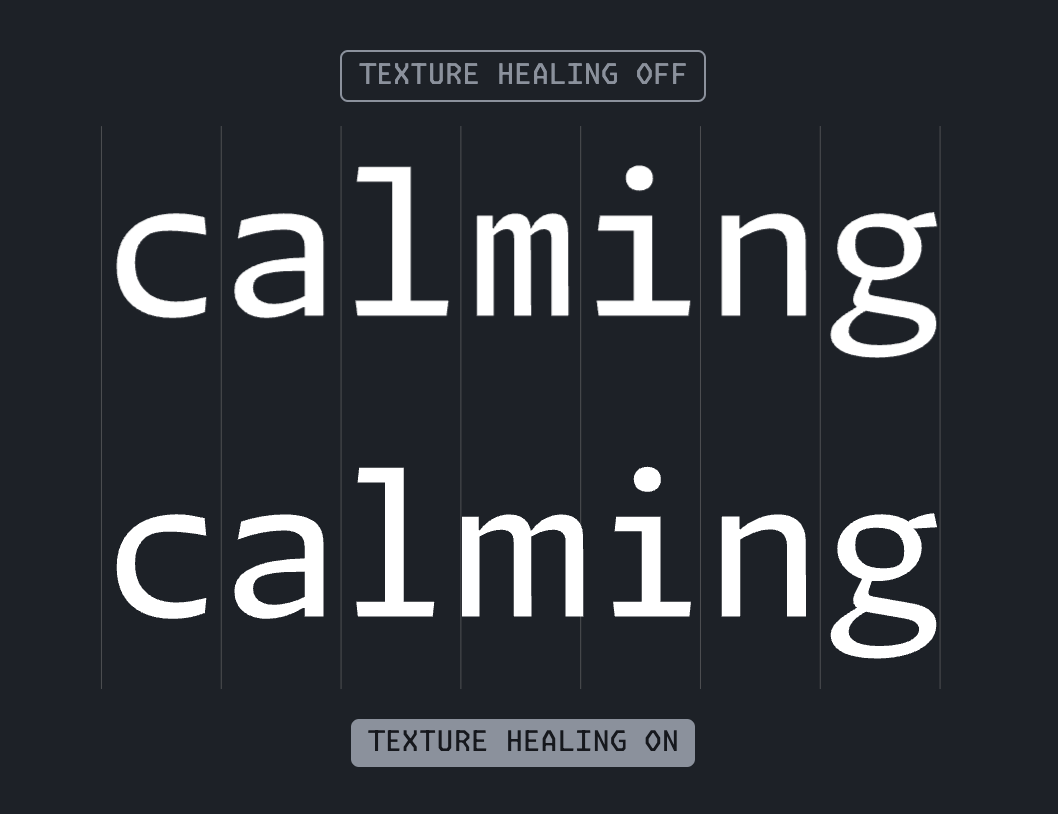 Texture Healing Example