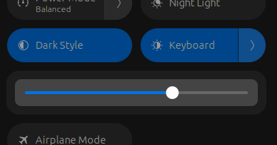 GNOME Panel Keyboard Backlight
