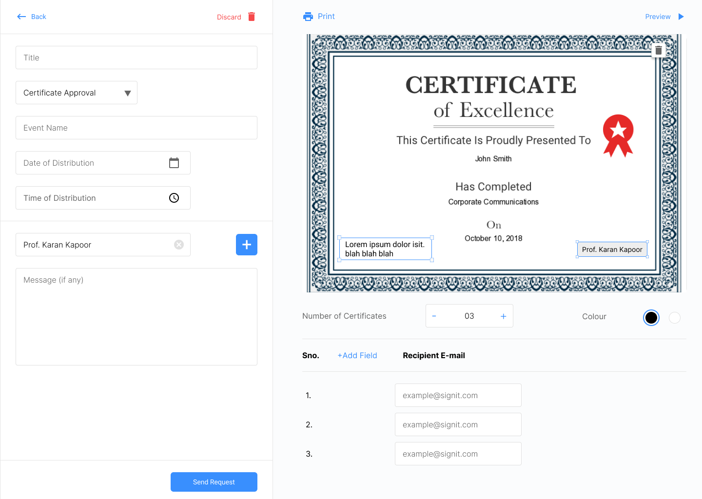 Signit Certificate Compose