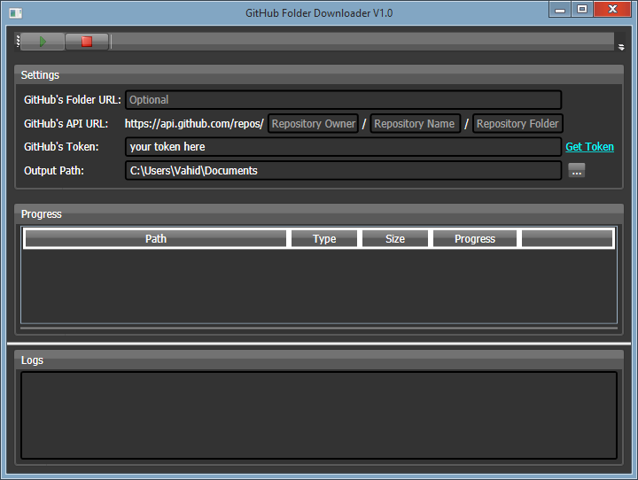 GitHub Folder Downloader