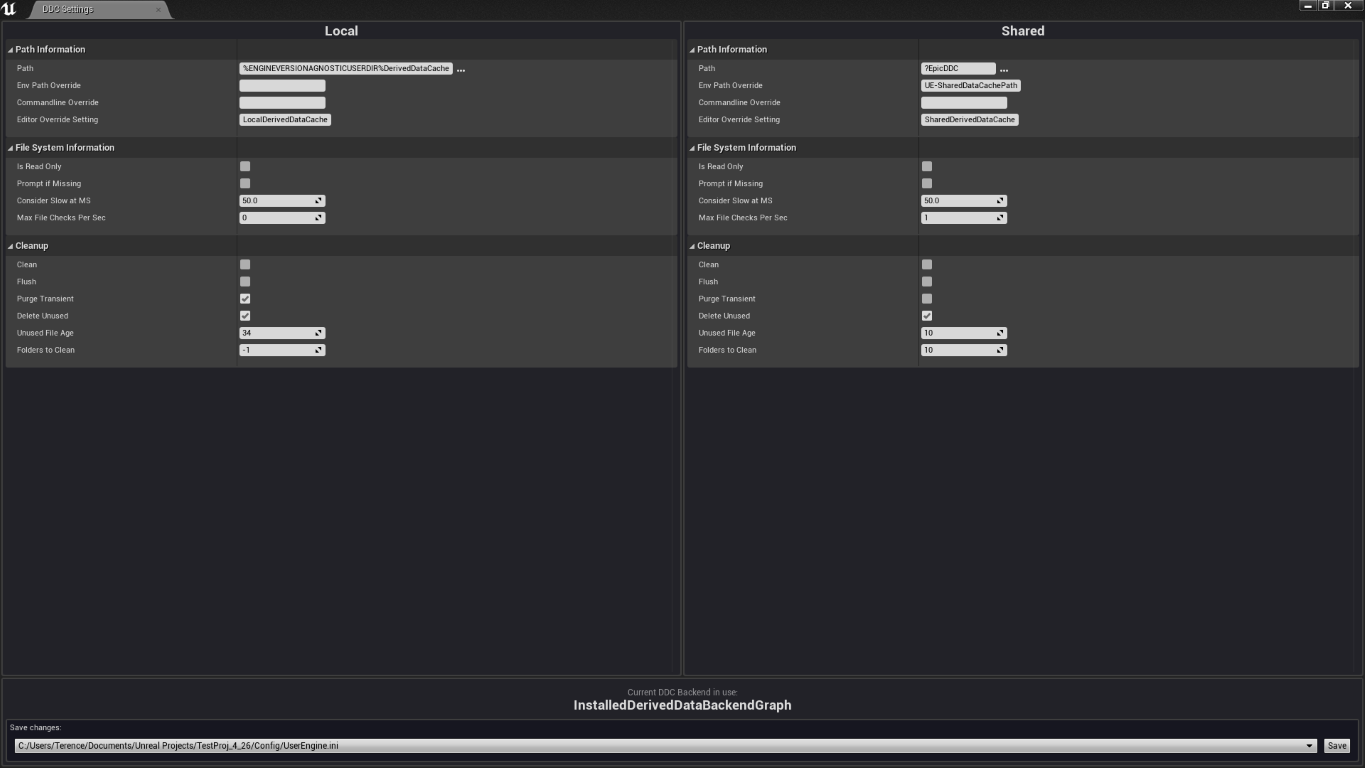 DDC Settings Tool Default Installed Build Backend