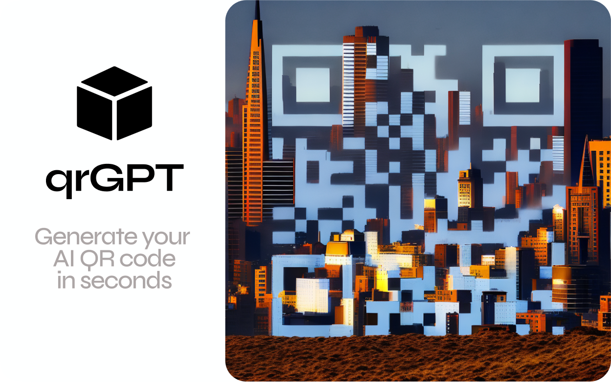 QrGPT – Generate beautiful AI QR Codes in seconds.