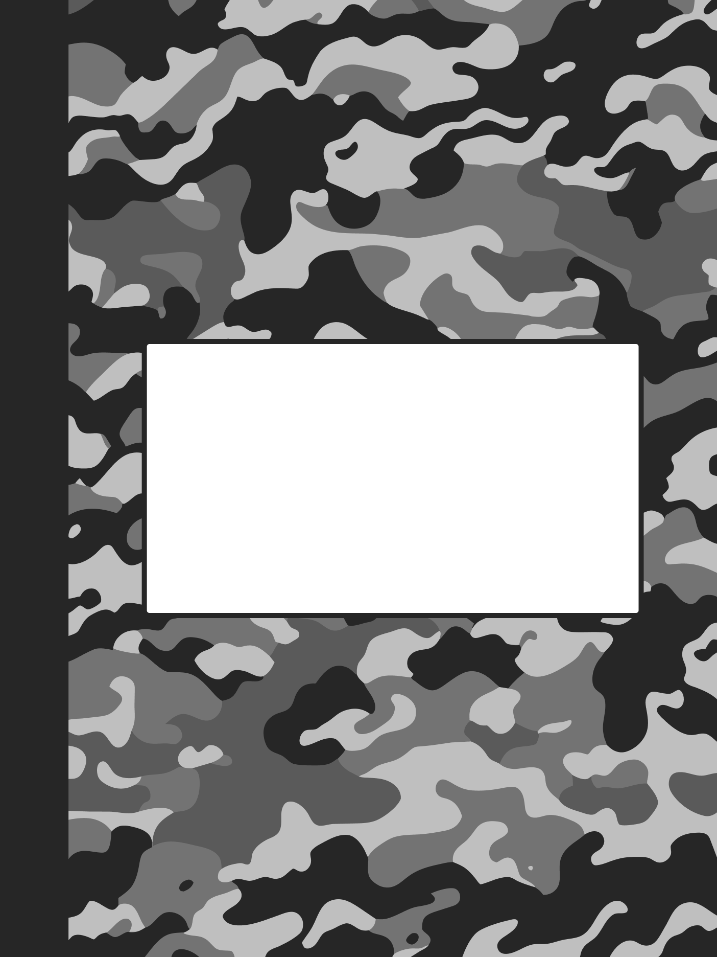 MultiCam camo monochrome 4 pc palette