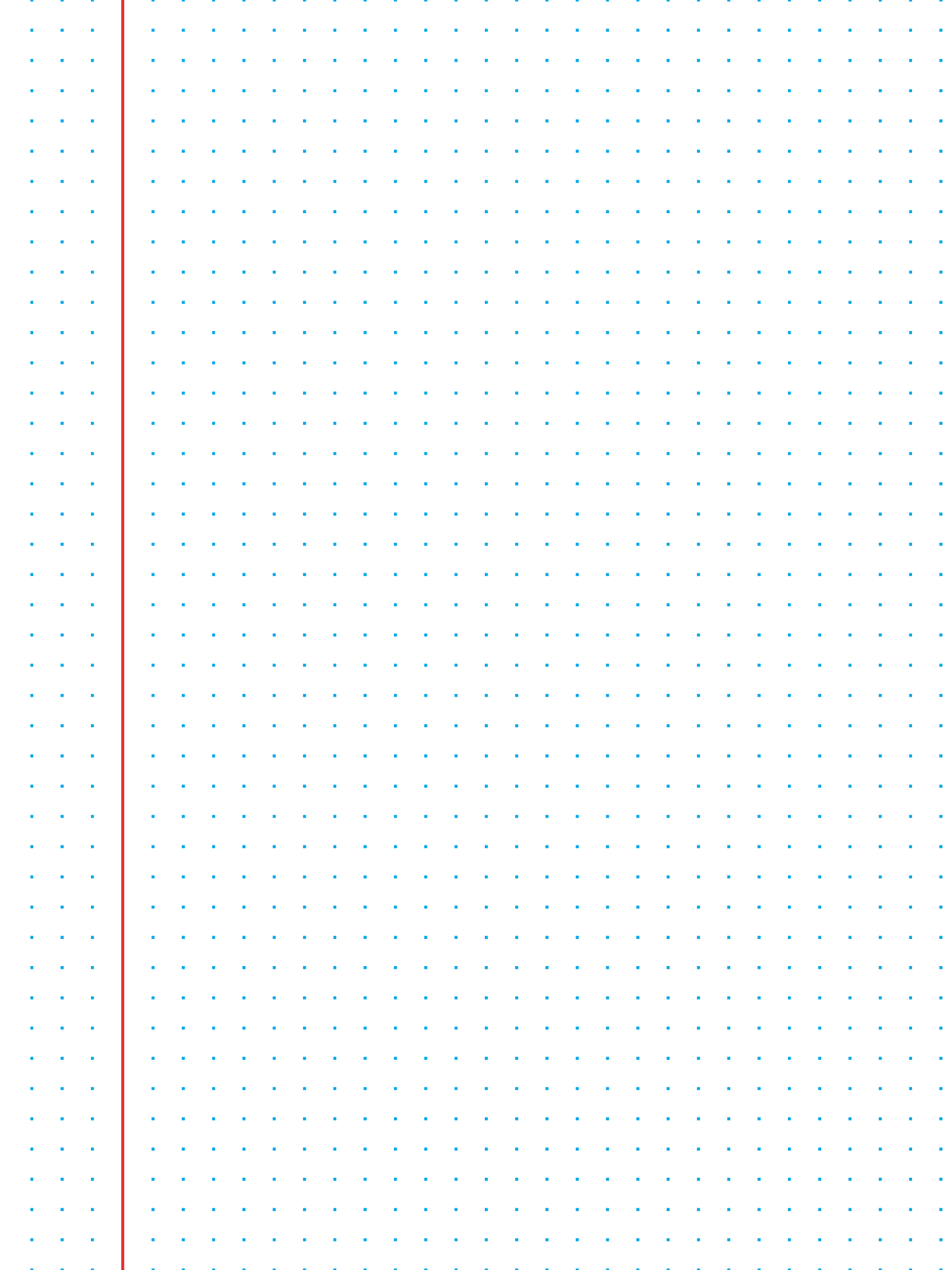 5 mm dotted grid with a solid margin