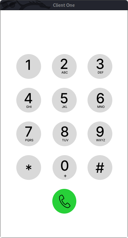 Dial Pad Screen