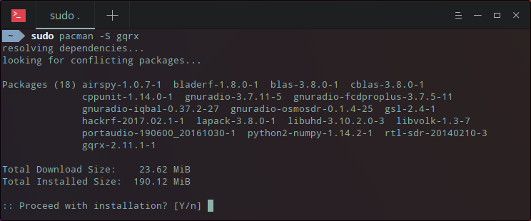 Gqrx install