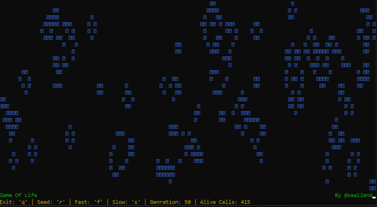 Convoy's Game of line in CommandLine