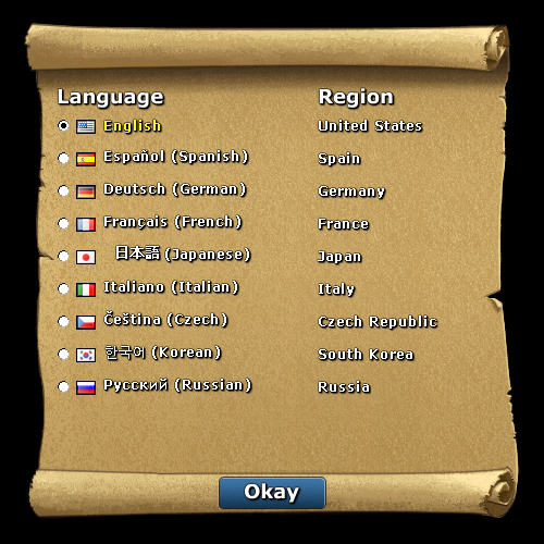 Localization prompt from Defender's Quest