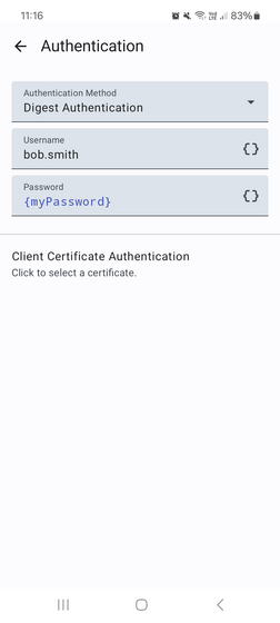 Authentication Settings