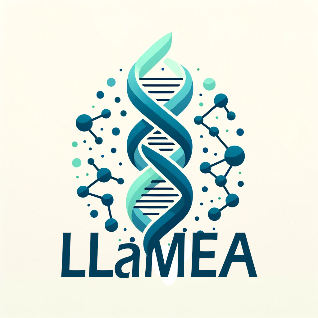 Shows the LLaMEA logo.