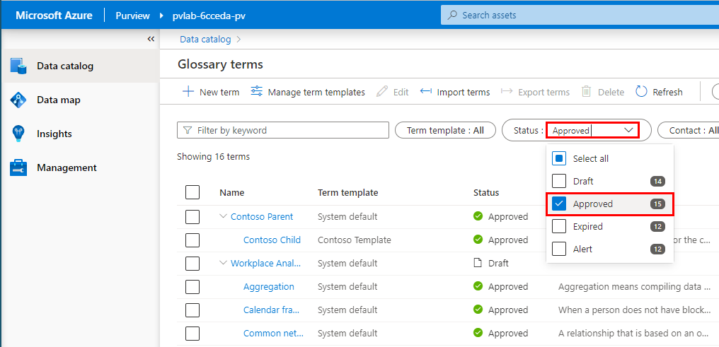 Filter Terms