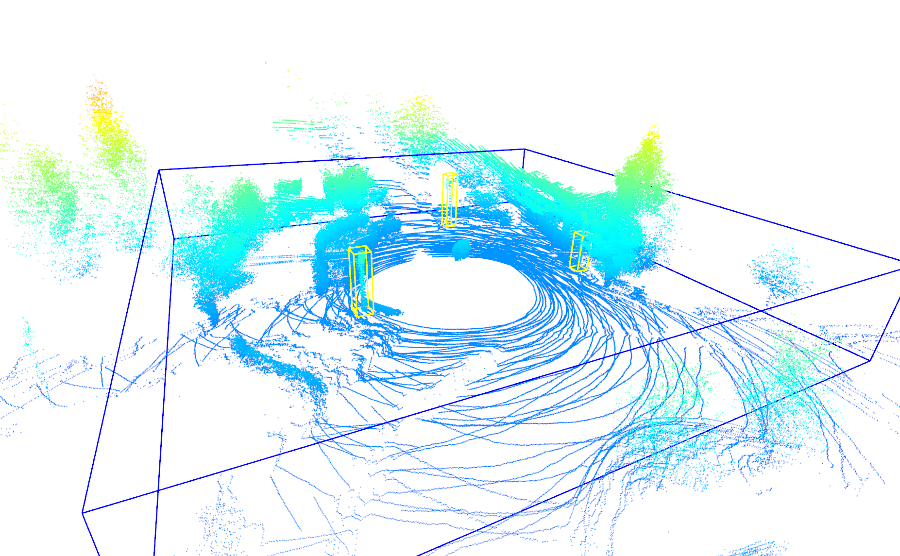 Poles extracted from NCLT 3-D lidar data