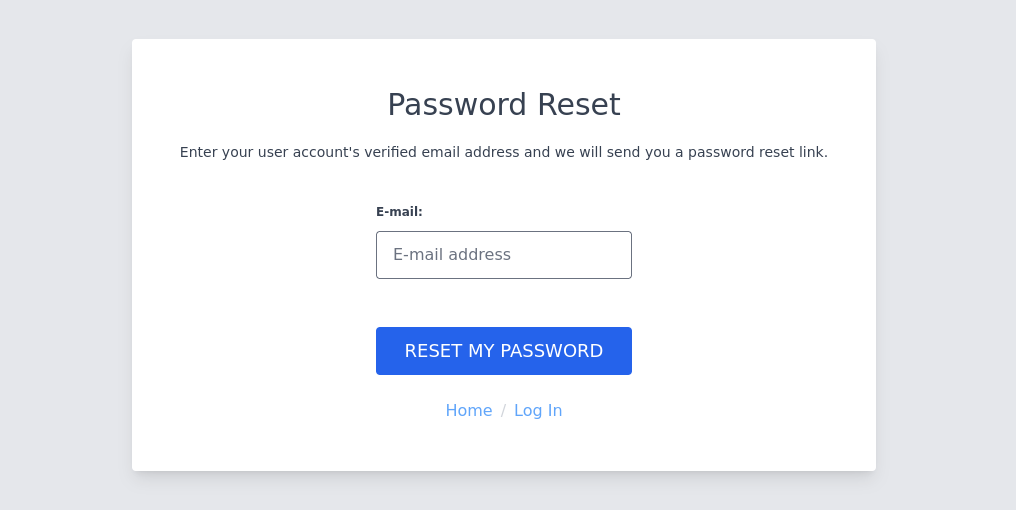 Password Reset