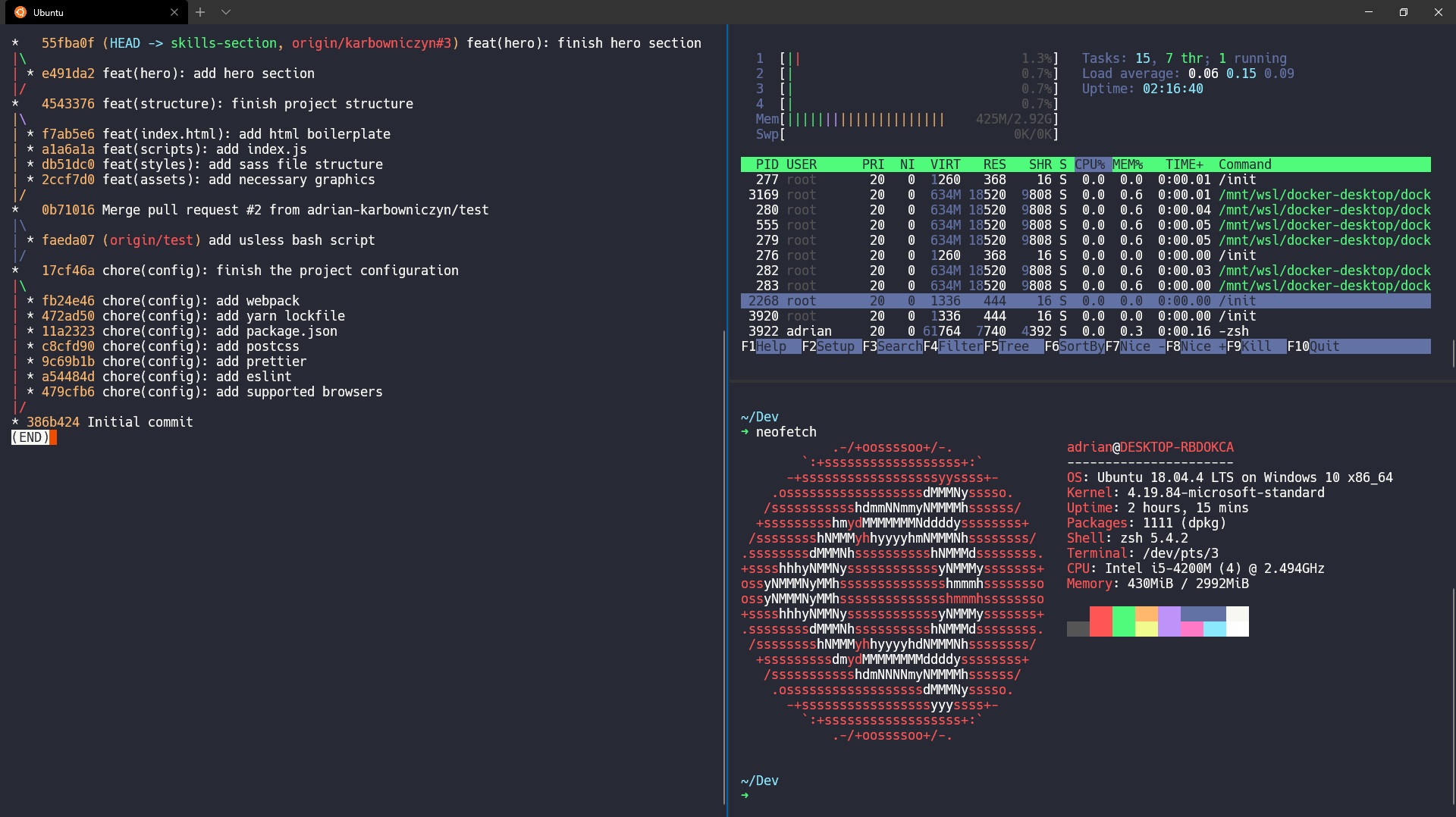 Windows Terminal screenshoot.