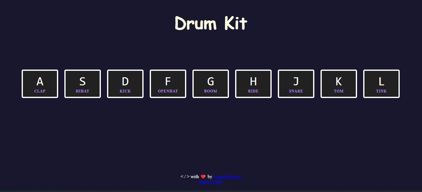 Drum Kit in Action