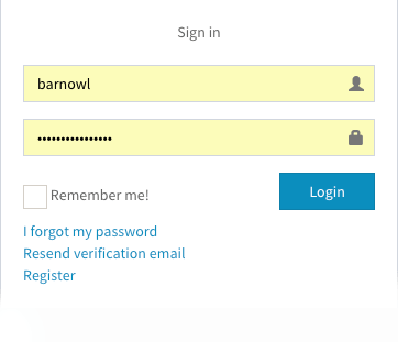 User login script