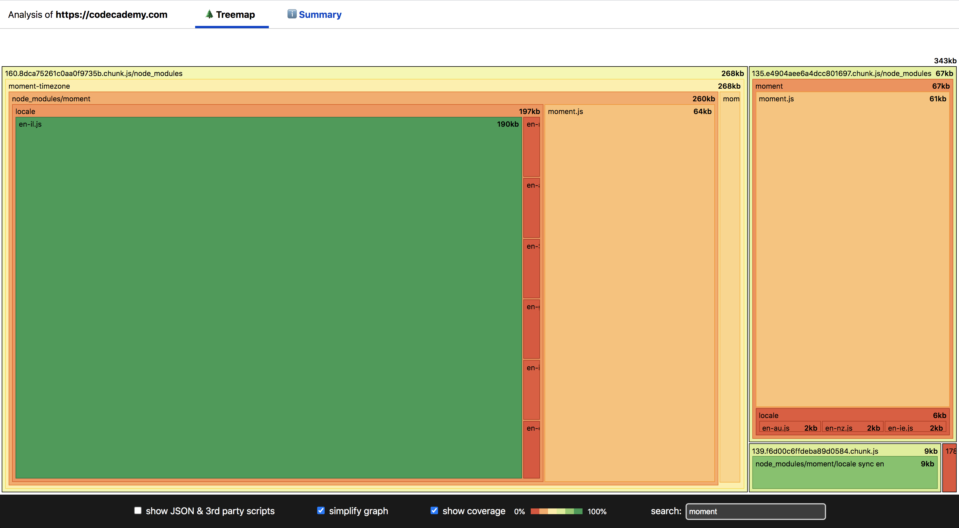 demo of simple search