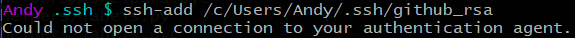 ssh-add key error
