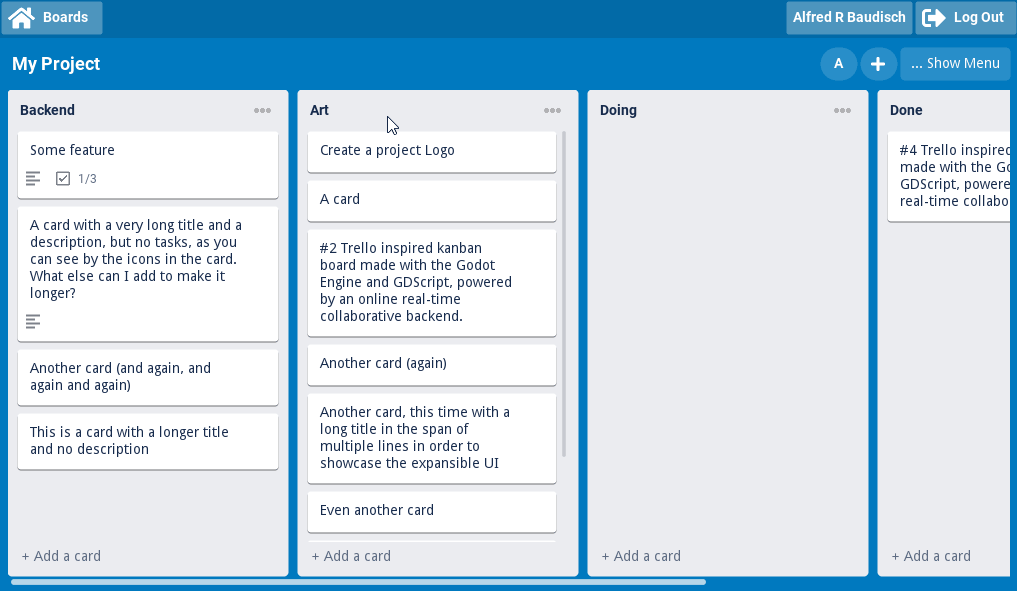 Godello Drag and Drop + Reactive Example