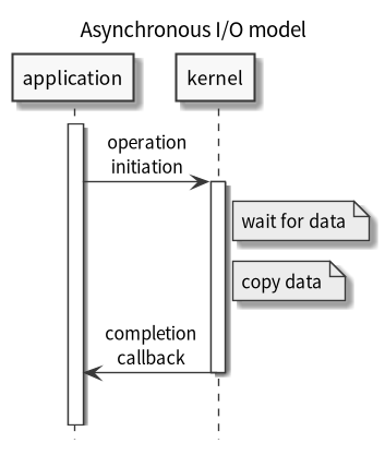 asynchronous I/O model