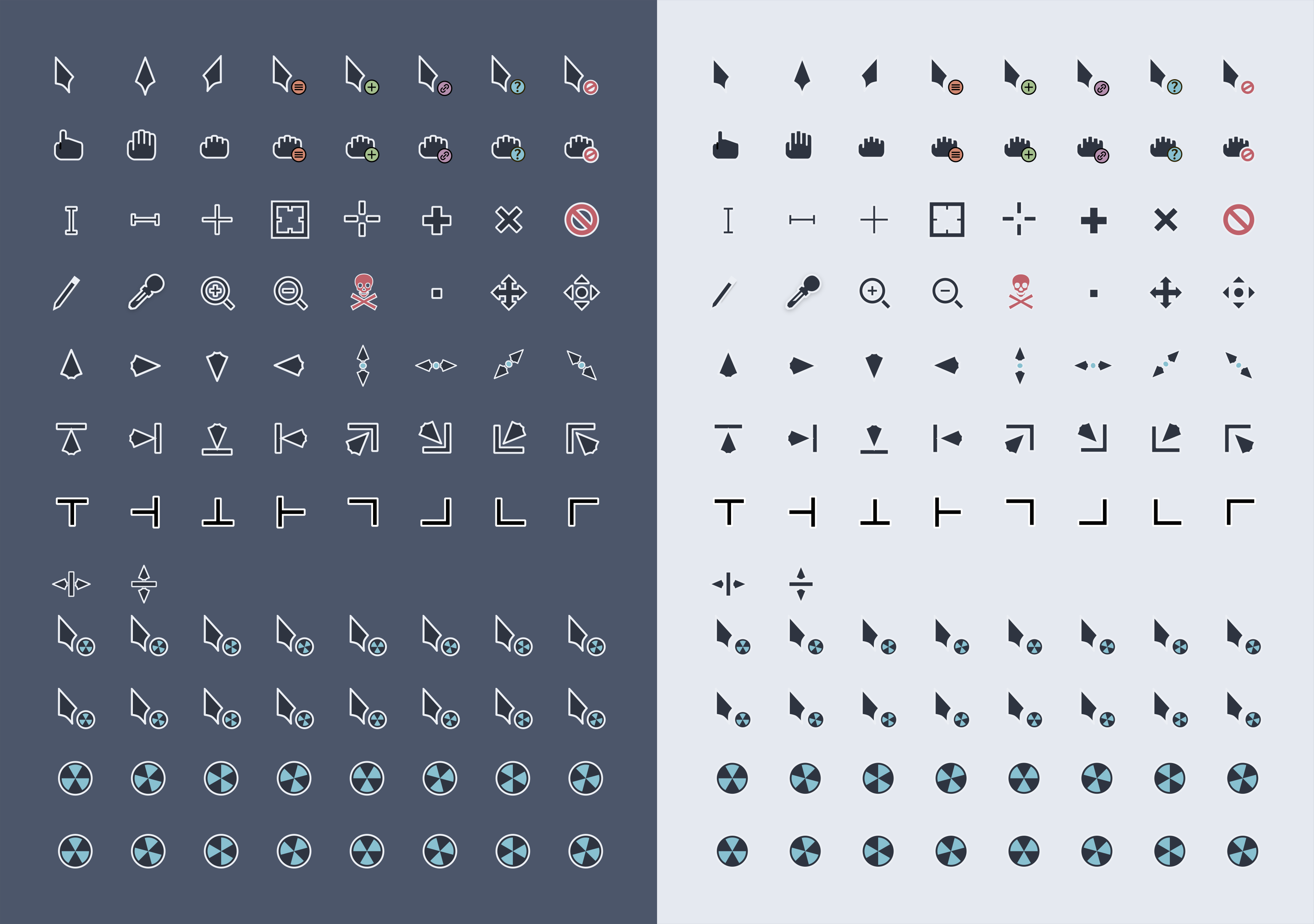 Nordzy dark icons