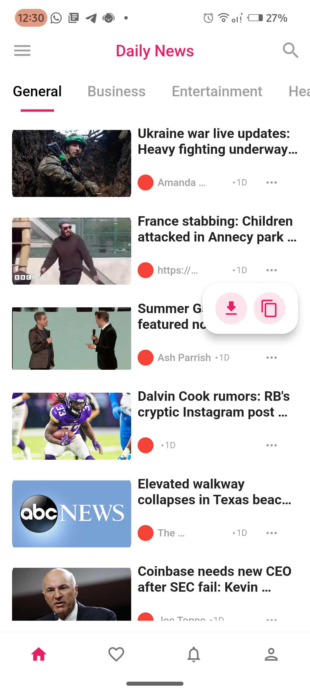 News App Screenshot 1