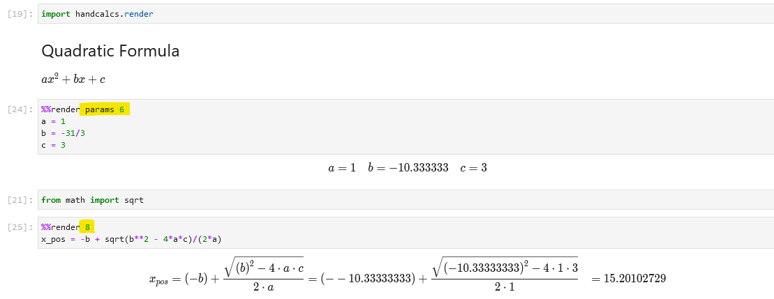 Precision override example