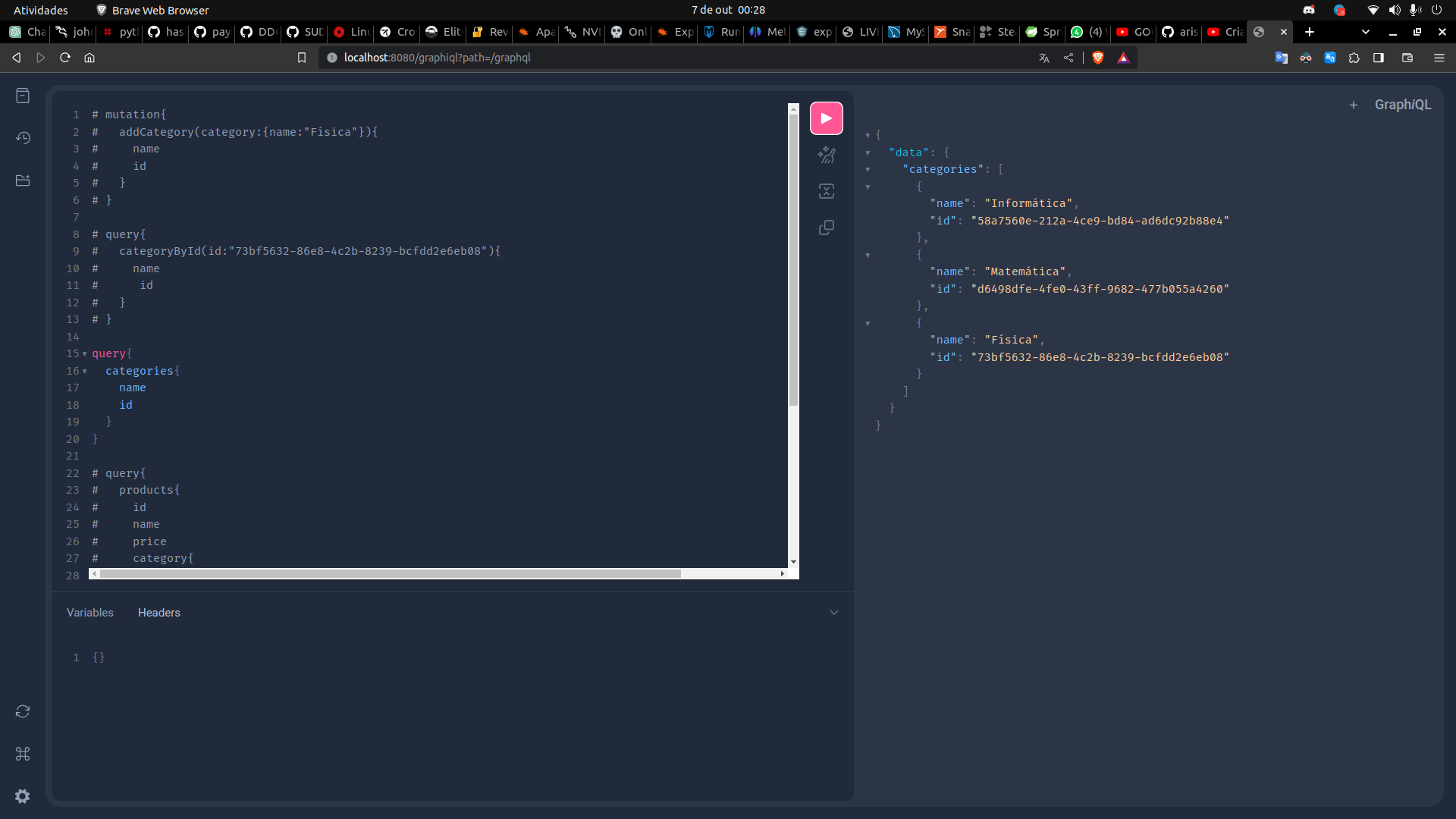 A screenshot with codes showing how the graphql service worksn