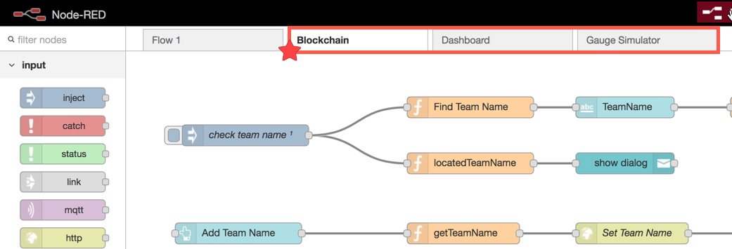 Three NodeRED flows.