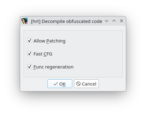 Decompile obfuscated code modes