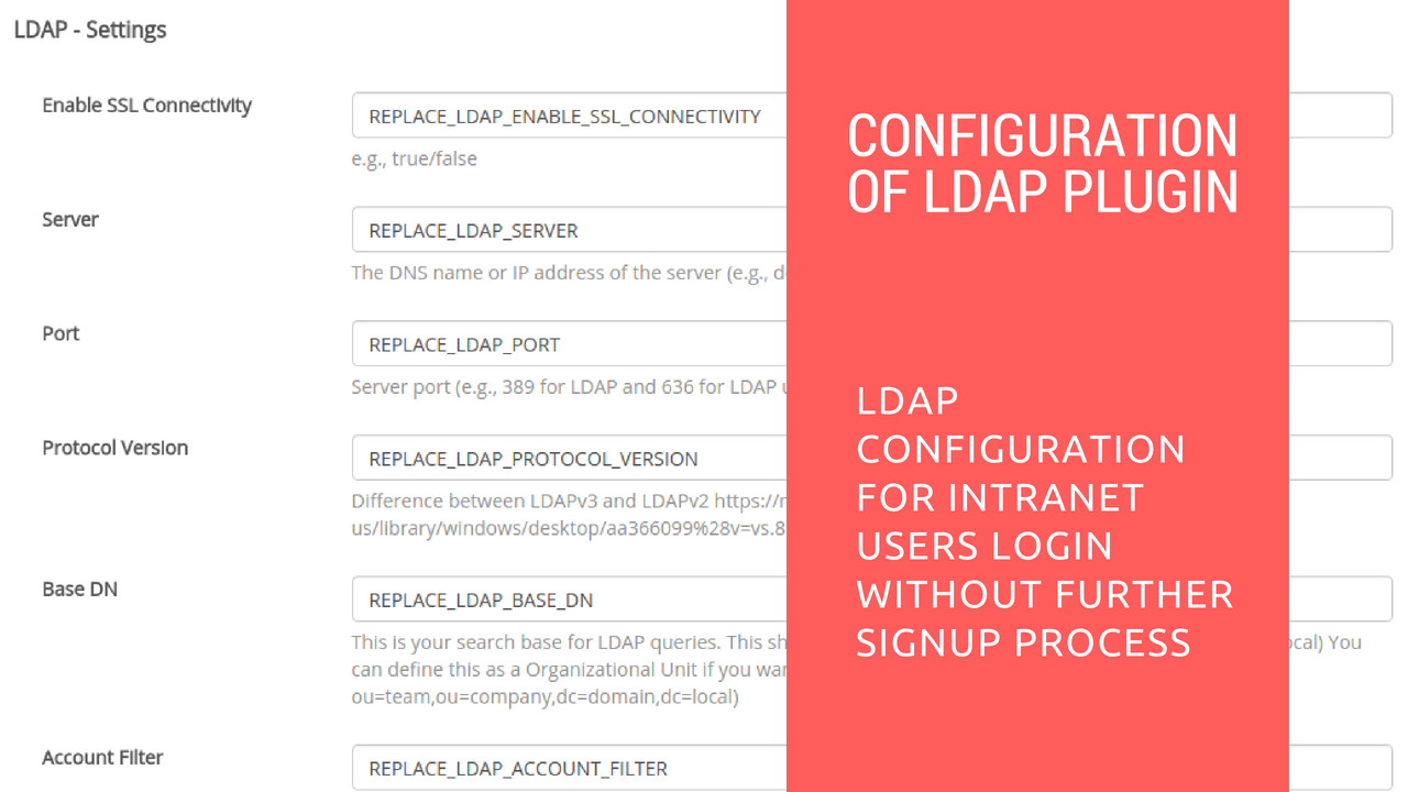 How to configure ldap plugin