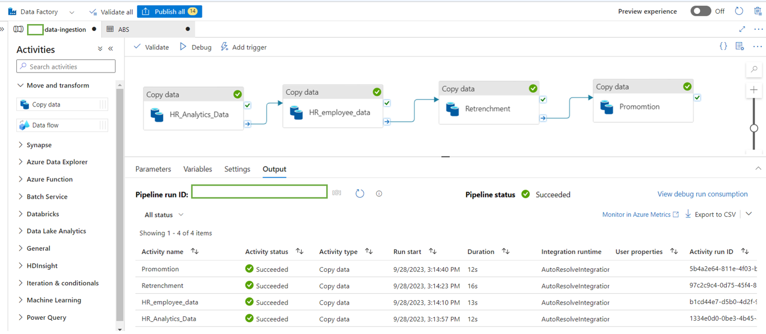 azure data Factory