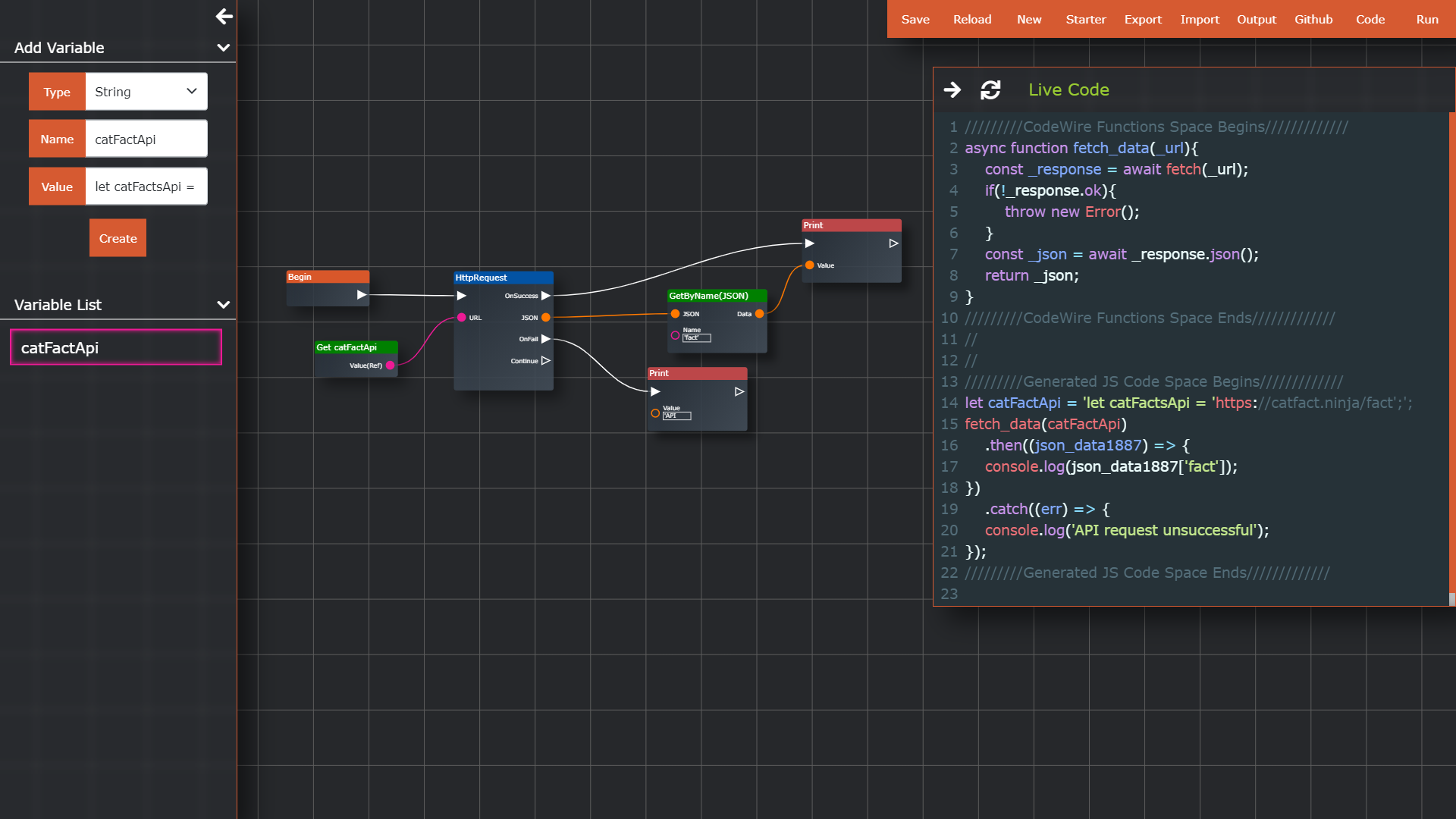 HTTP REQUEST/Compiled Code