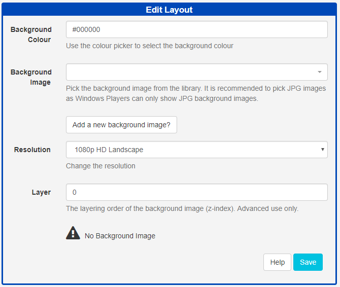 Layout Editor