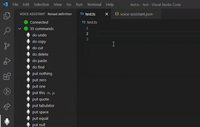 Voice Assistant for VSCode