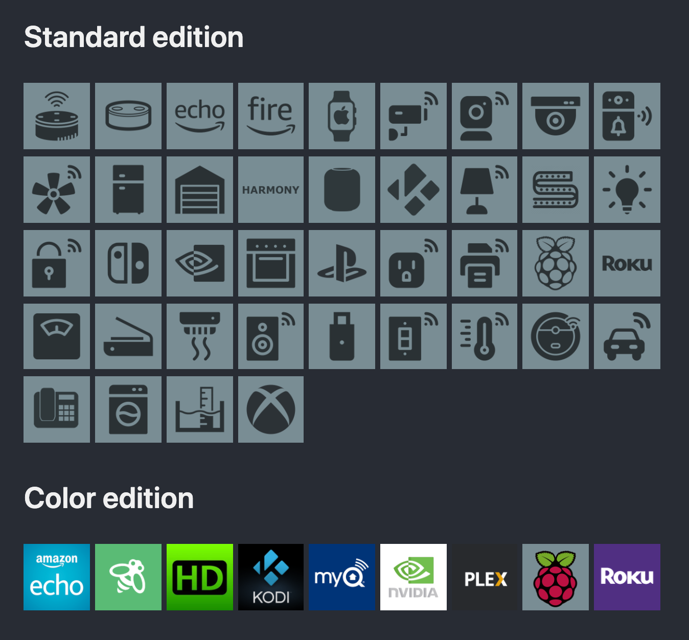 ASUS router icons sample