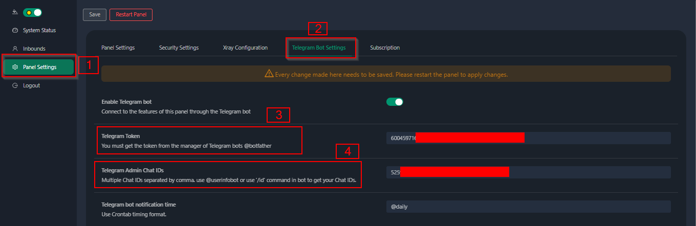 Panel Config