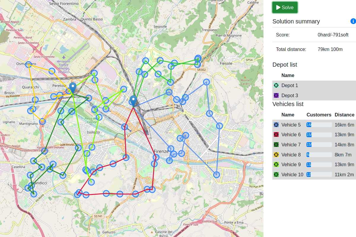 quarkus vehicle routing screenshot