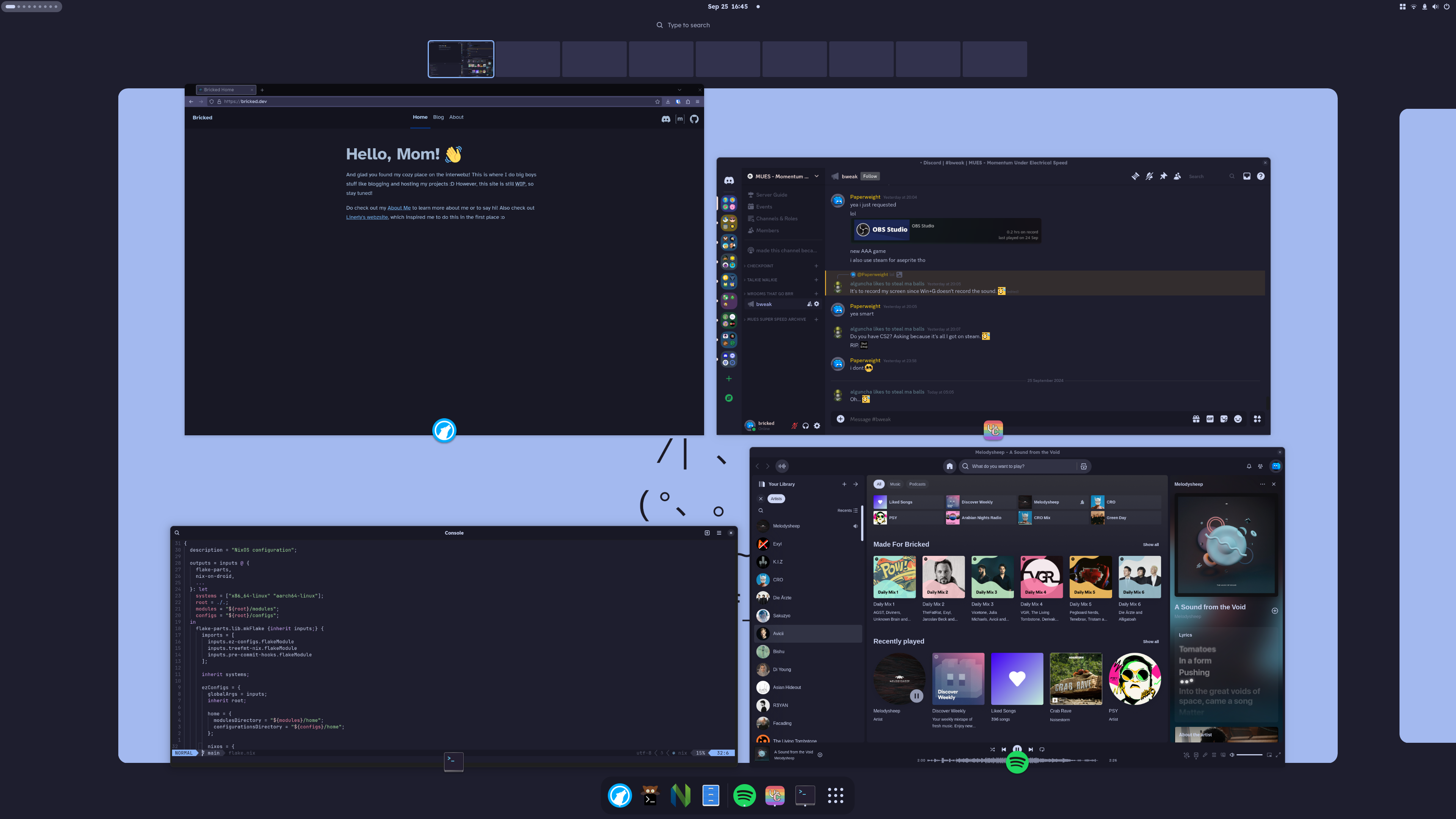 A preview of the launcher