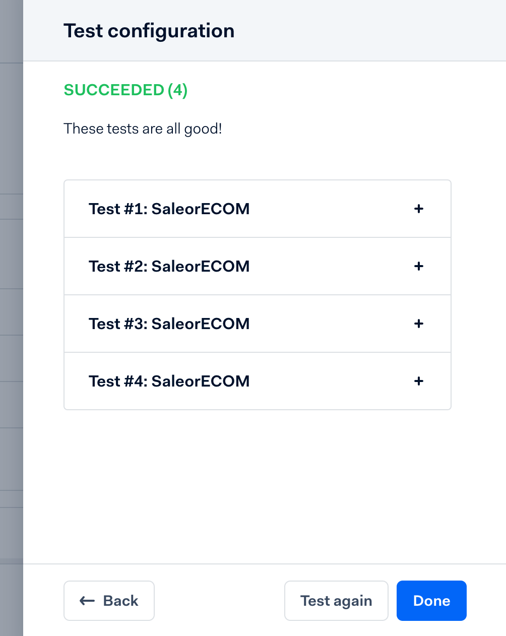 Successful webhook test in Adyen