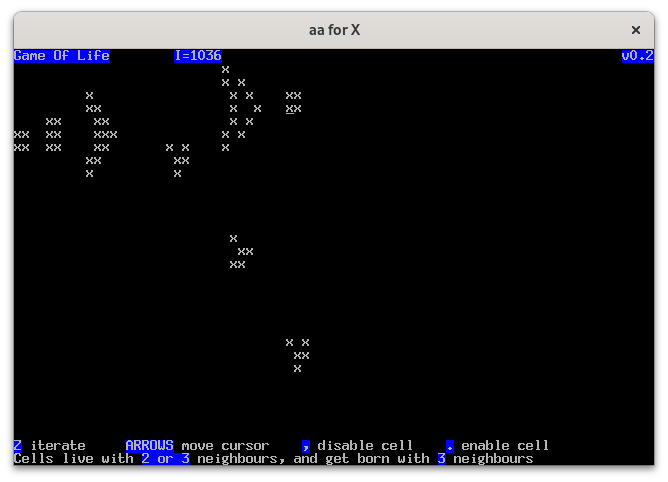 a gosper gun shooting gliders in game of life