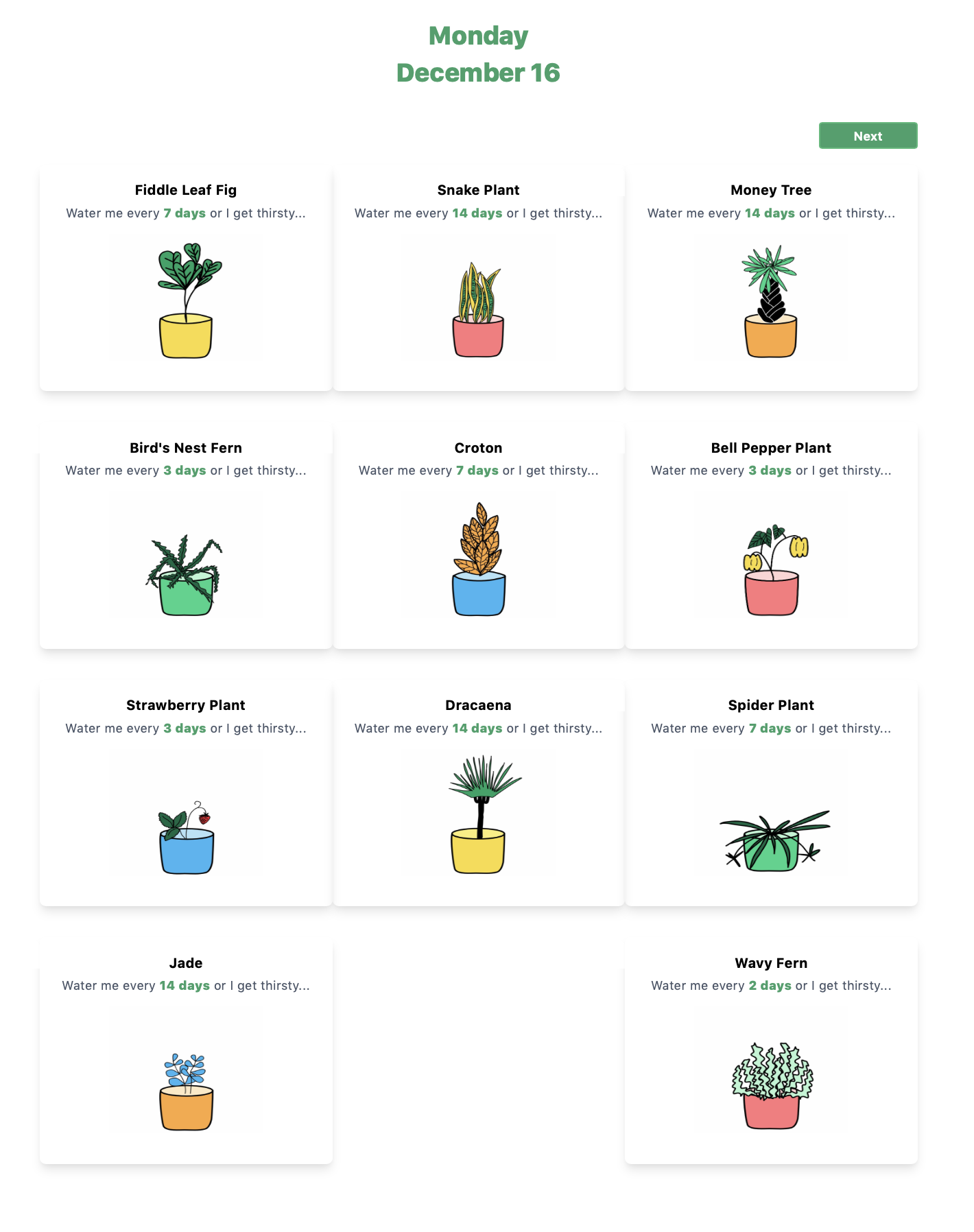 Image of all the plant icons