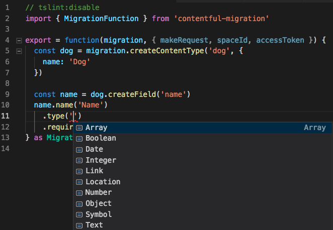 typescript migration in vscode