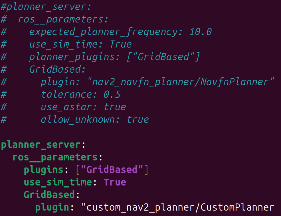 Nav2 planner params