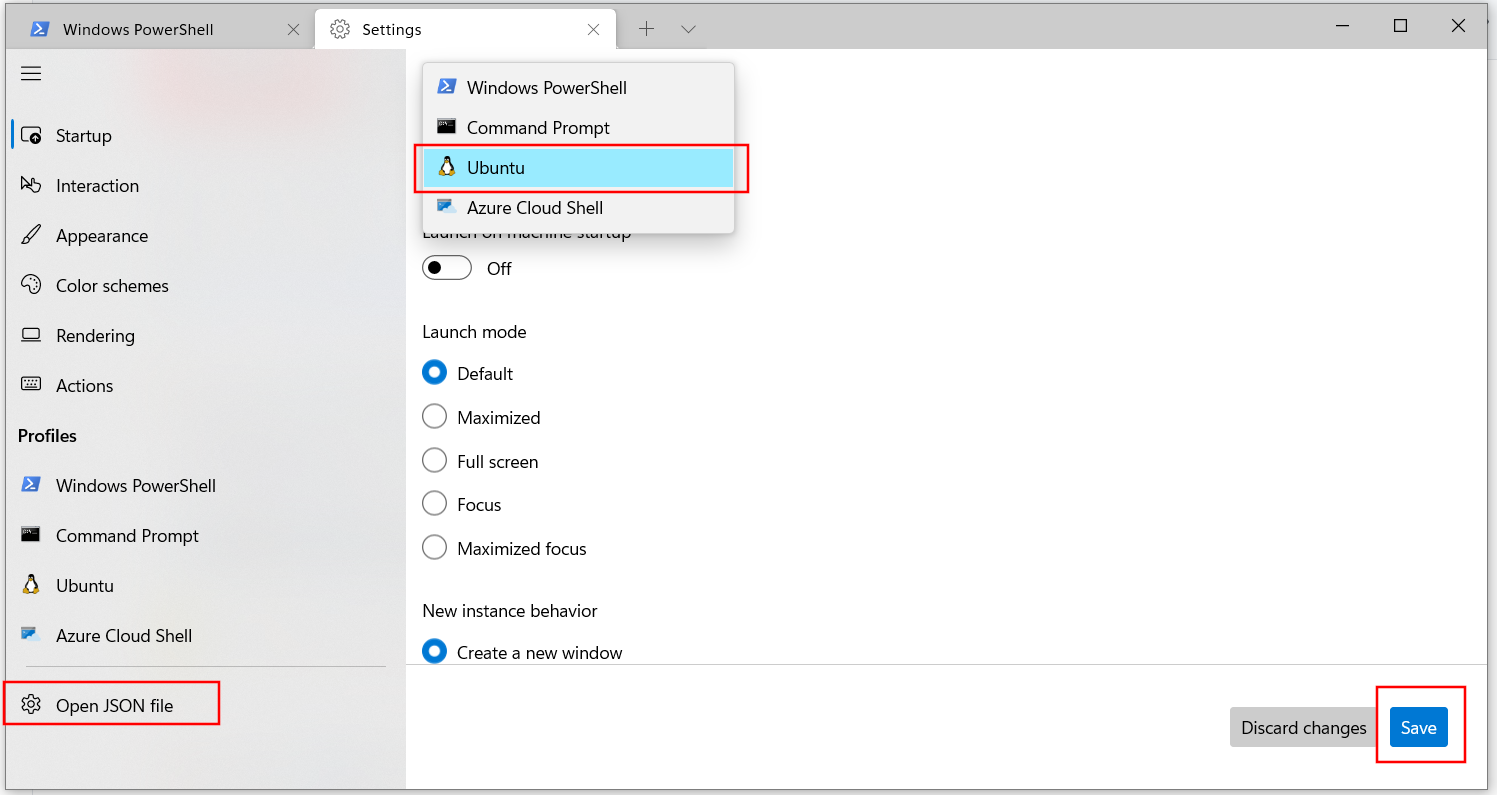 Windows Terminal Settings